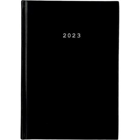 Ημερολόγιο ημερήσιο δετό NEXT Basic 12x17cm 2023 μαύρο